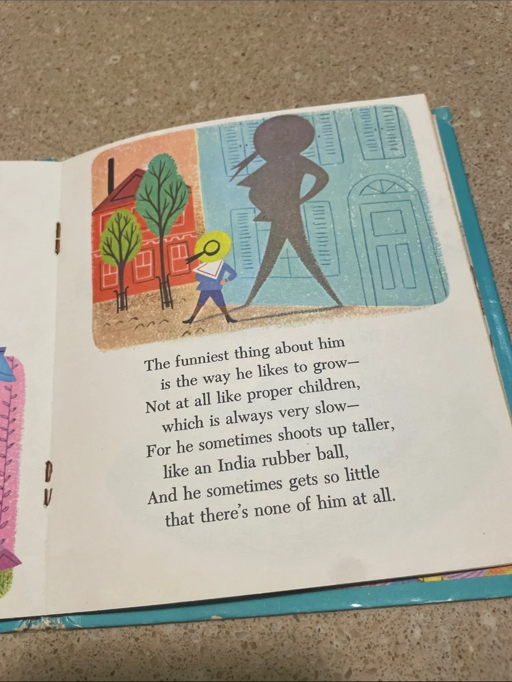 A Child's Garden of Verses Kids Book - Teal and Pink Cover